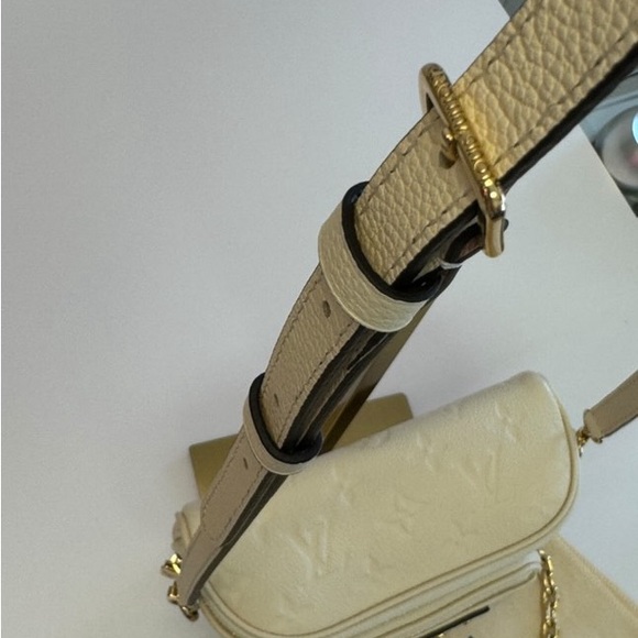 Authentic Louis Vuitton Mini Bumbag Cream Empreinte Leather Bum Bag - Picture 11 of 15